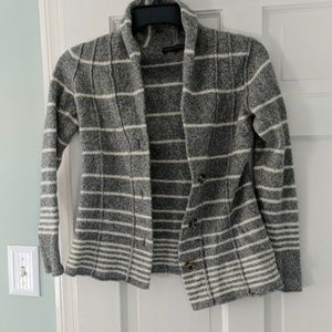 Banana Republic grey striped sweater